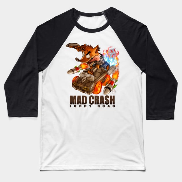 Mad Crash Baseball T-Shirt by RySpirit